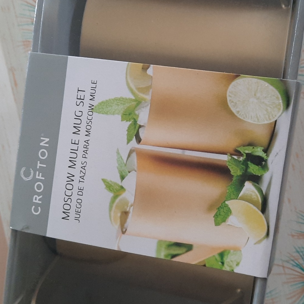NIB Moscow Mule Metal Mug Set